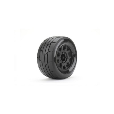 EX-SUPER SONIC COMPLETE SET (SLICK Tire/Insert/Rim/Glued) FOR MONSTER TRUCK - JETKO
